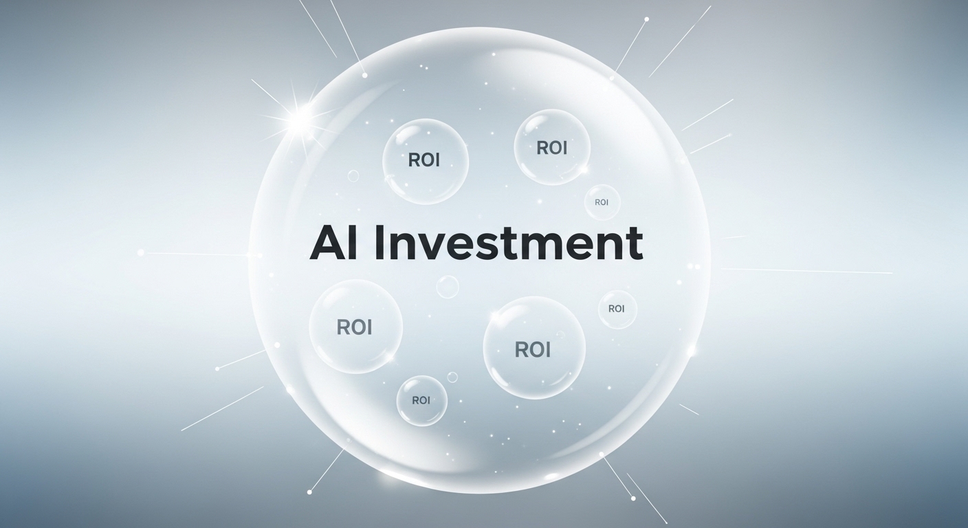 A graphic illustrating a large bubble labeled 